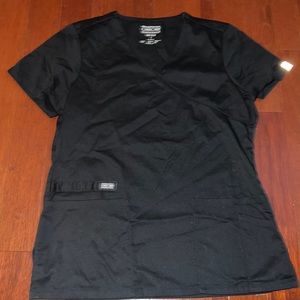 Cherokee scrub top - black